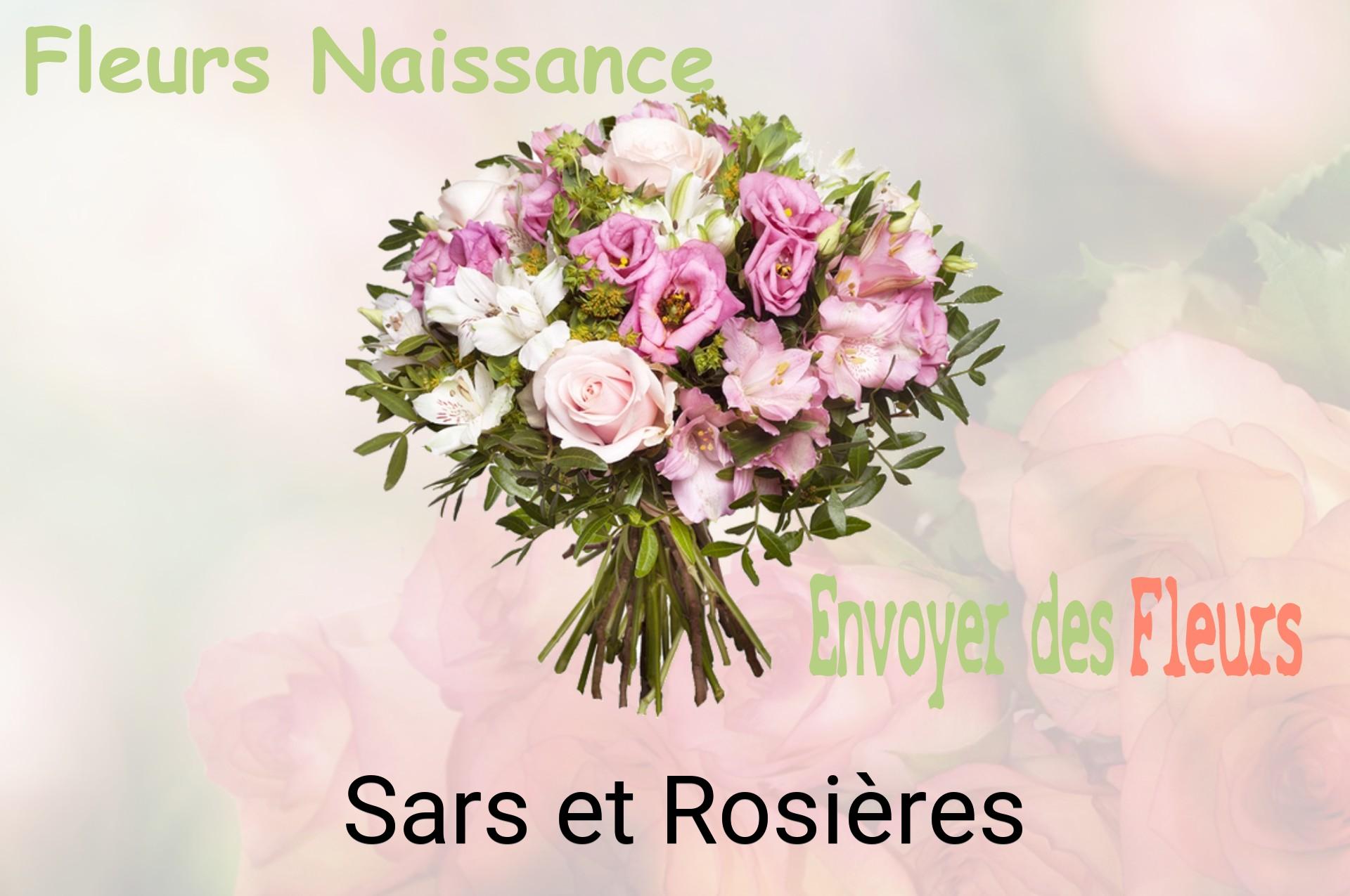 Bouquet de fleurs de naissance livré à Sars-et-Rosières