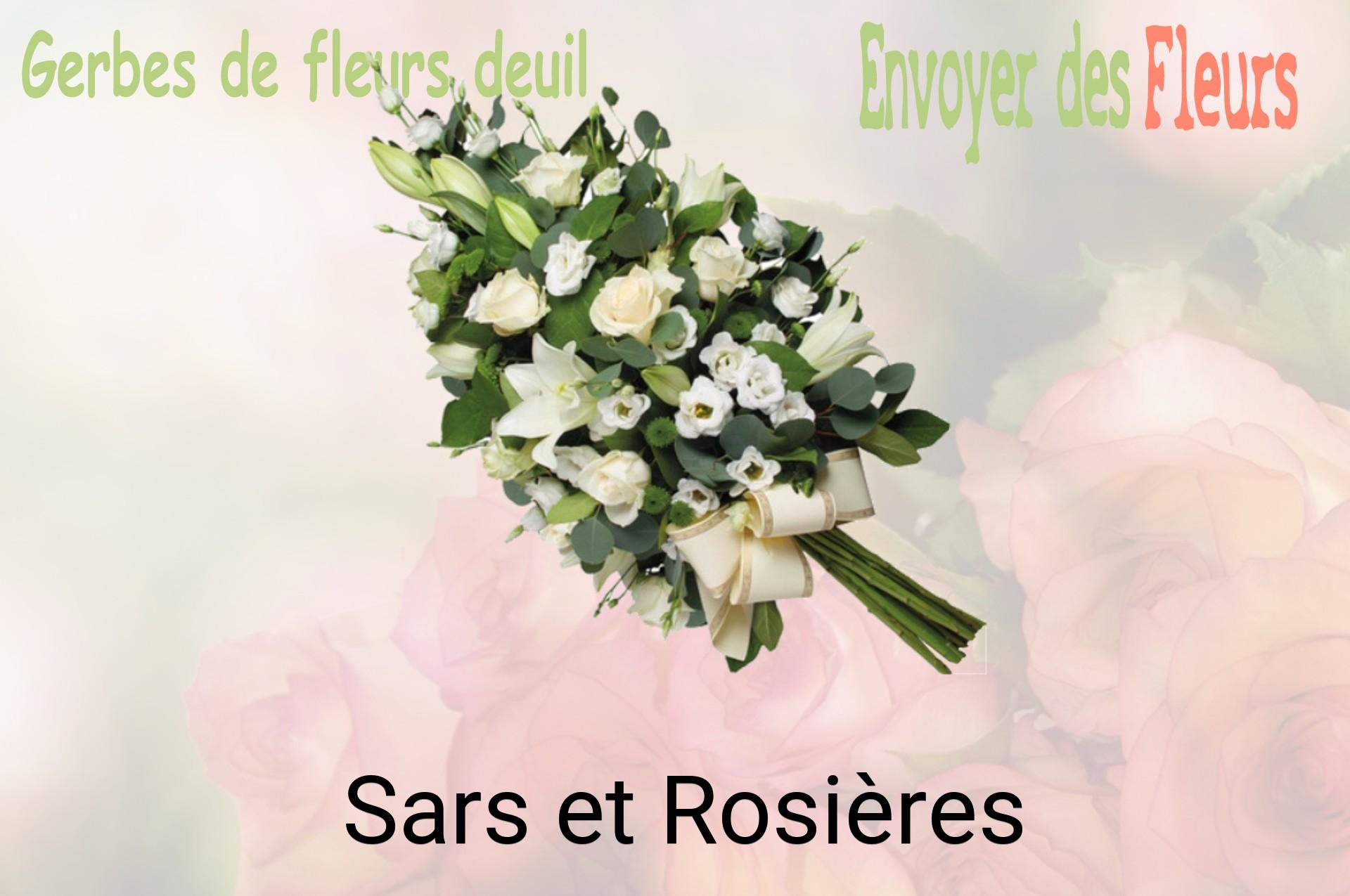 Gerbe de fleurs de deuil livrée à Sars-et-Rosières